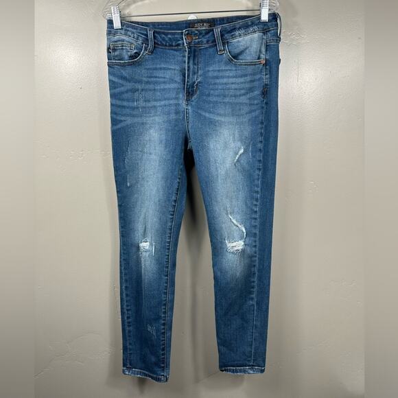 Judy Blue Denim - Judy Blue Relaxed Fit Distressed High Rise Jeans Size 32